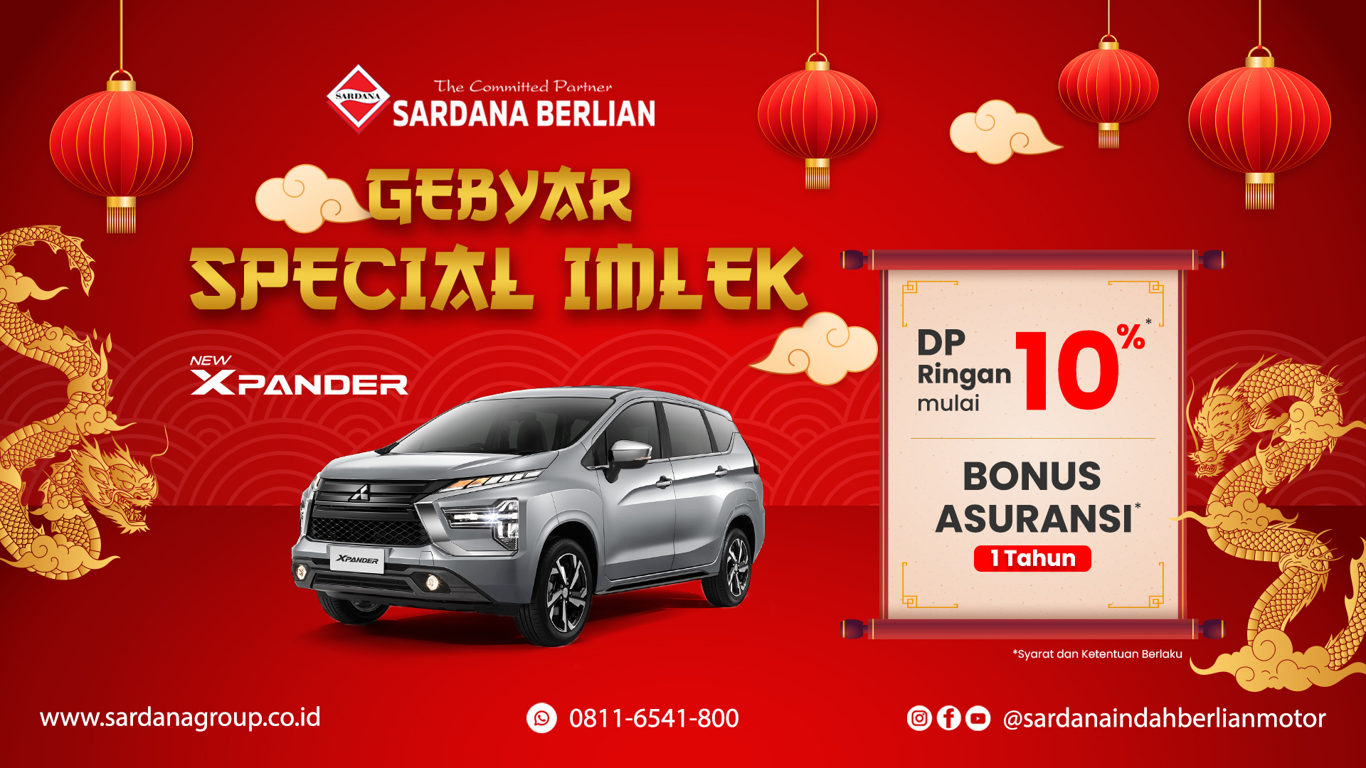 Promo, Simulasi Kredit dan Harga Mitsubishi New Xpander Kota Medan Februari 2024